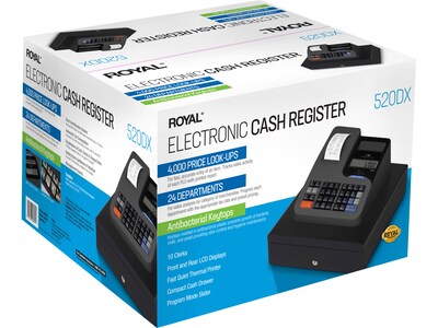 Royal 520DX Cash Register, Black