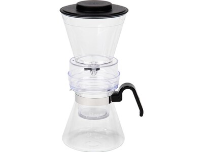Mind Reader Cold Coffee Unlimited Pourover Coffee Maker, Silver (ICECODSP-CLR)