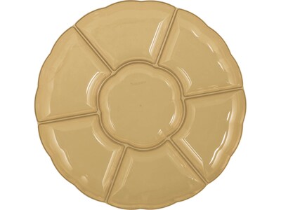 Amscan Party Chip-and-Dip Tray, Gold, 3/Pack (439002.19)