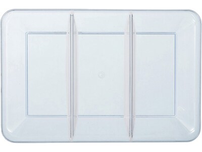 Amscan Party Compartment Tray, Clear, 4/Pack (436000.86)