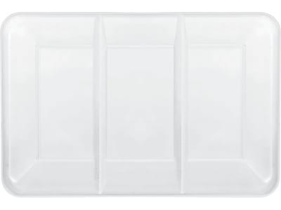 Amscan Party Compartment Tray, Frosty White, 4/Pack (436000.08)