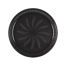 Amscan Party Platter, Jet Black, 4/Pack (432345.10)
