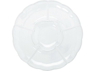 Amscan Party Chip & Dip Tray, Clear, 3/Pack (439002.86)