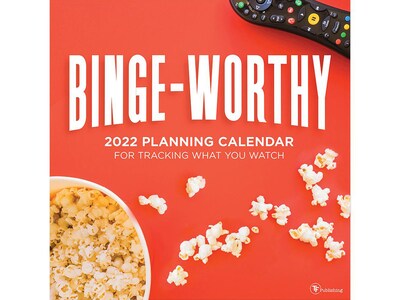 2022 TF Publishing 12 x 12 Monthly Calendar, Binge-Worthy, Multicolor (22-1104)