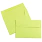 JAM Paper 4Bar A1 Colored Invitation Envelopes, 3.625 x 5.125, Ultra Lime Green, 25/Pack (155438)