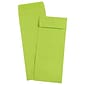 JAM Paper Open End #12 Currency Envelope, 4 3/4" x 11", Brite Hue Lime Green, 50/Pack (3156398I)