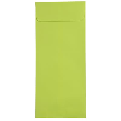 JAM Paper #14 Policy Business Colored Envelopes, 5 x 11.5, Ultra Lime Green, 50/Pack (3156403I)