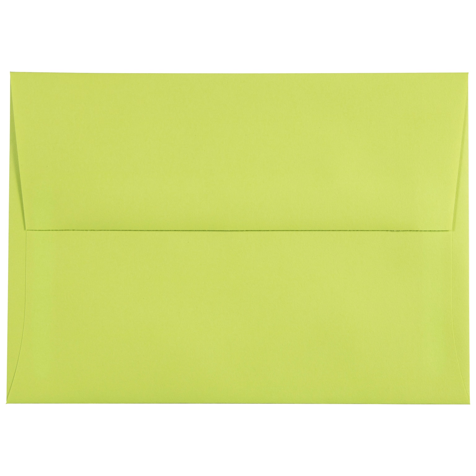 JAM Paper A7 Colored Invitation Envelopes, 5.25 x 7.25, Ultra Lime Green, 50/Pack (96151I)