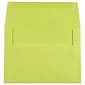 JAM Paper A7 Colored Invitation Envelopes, 5.25 x 7.25, Ultra Lime Green, 50/Pack (96151I)