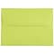 JAM Paper A7 Colored Invitation Envelopes, 5.25 x 7.25, Ultra Lime Green, Bulk 250/Box (96151H)