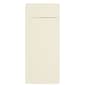JAM Paper Strathmore Open End #12 Currency Envelope, 4 3/4" x 11", Natural White Wove, 50/Pack (900894427I)