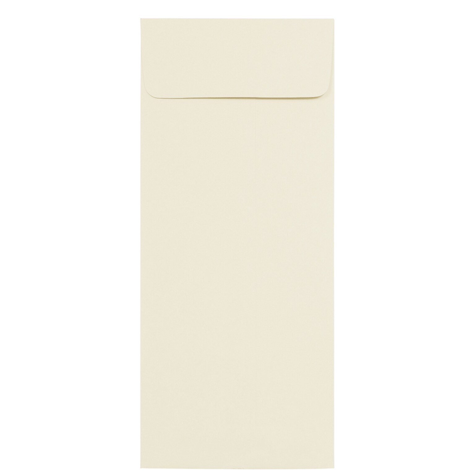 JAM Paper Strathmore Open End #12 Currency Envelope, 4 3/4 x 11, Natural White Wove, 50/Pack (900894427I)