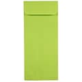 JAM Paper Open End #10 Currency Envelope, 4 1/8 x 9 1/2, Ultra Lime Green Brite Hue, 50/Pack (1587