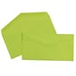 JAM Paper Monarch Open End Invitation Envelope, 3 7/8" x 7 1/2", Brite Hue Ultra Lime, 50/Pack (34097579I)