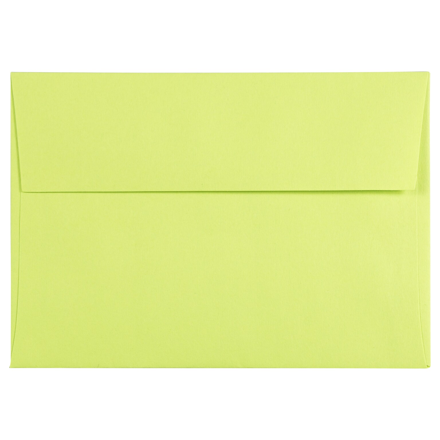 JAM Paper 4Bar A1 Colored Invitation Envelopes, 3.625 x 5.125, Ultra Lime Green, 50/Pack (155438I)