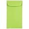 JAM Paper #5.5 Coin Business Colored Envelopes, 3.125 x 5.5, Ultra Lime Green, 100/Pack (356730546B)