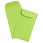 JAM Paper #5.5 Coin Business Colored Envelopes, 3.125 x 5.5, Ultra Lime Green, 50/Pack (356730546I)