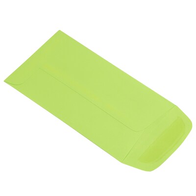 JAM Paper #6 Coin Business Colored Envelopes, 3.375 x 6, Ultra Lime Green, 25/Pack (356730556)