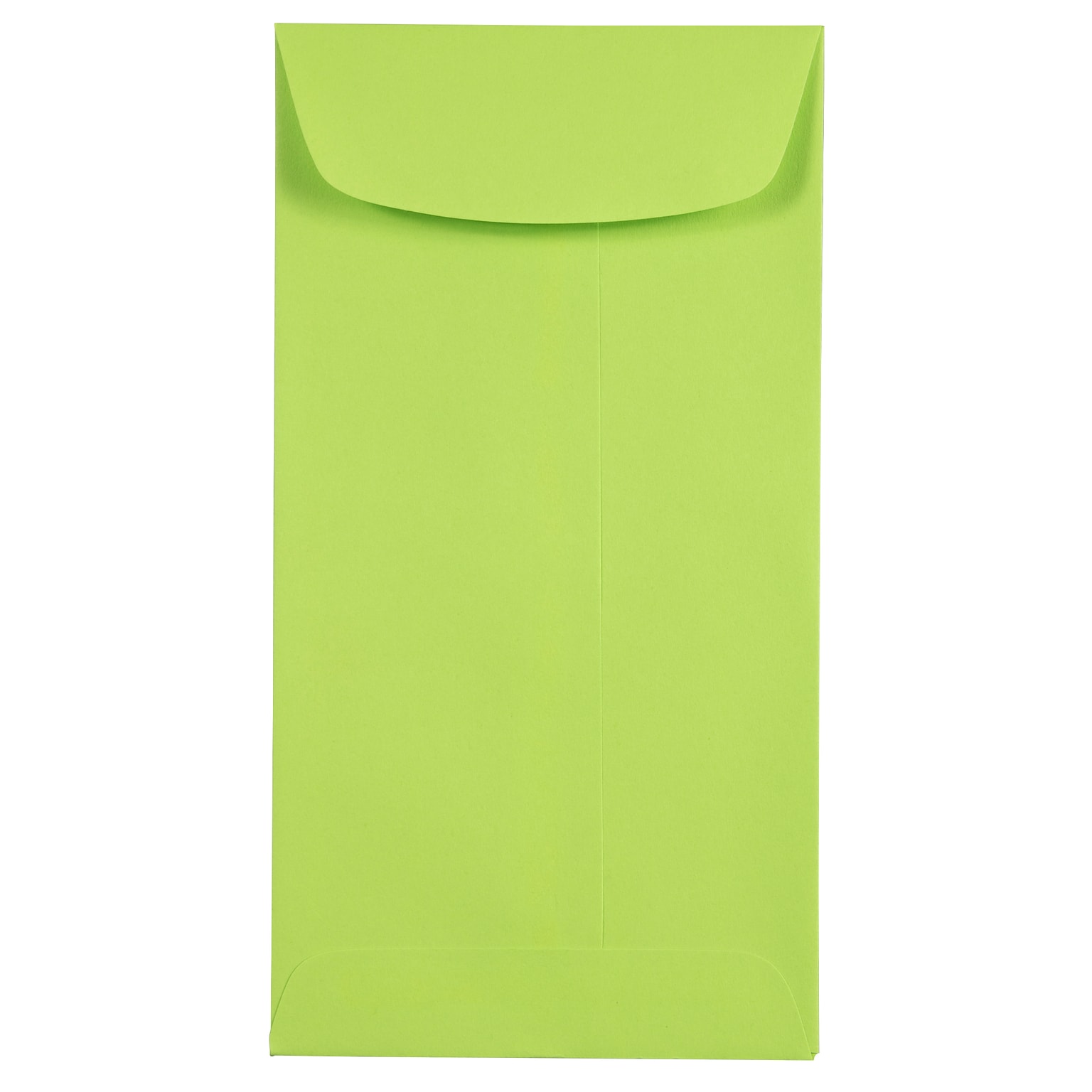 JAM Paper® #7 Coin Business Colored Envelopes, 3.5 x 6.5, Ultra Lime Green, 50/Pack (1526752I)