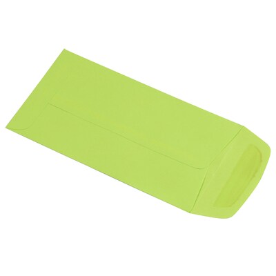 JAM Paper #7 Coin Business Colored Envelopes, 3.5 x 6.5, Ultra Lime Green, 50/Pack (1526752I)