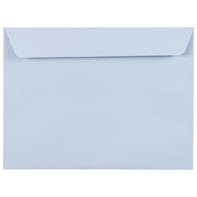 JAM Paper 9 x 12 Booklet Envelopes, Baby Blue, 50/Pack (21515987i)