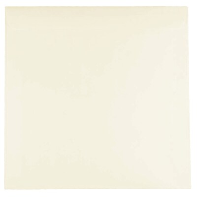 JAM Paper 9.5 x 9.5 Square Invitation Envelopes, Natural White, 25/Pack (2794941)