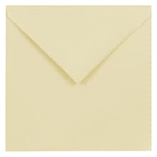 JAM Paper 7.5 x 7.5 Square Invitation Envelopes with Euro Flap, Ivory, 25/Pack (2792287)