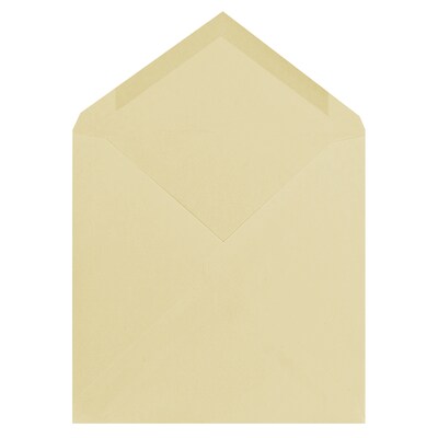 JAM Paper® 7.5 x 7.5 Square Invitation Envelopes with Euro Flap, Ivory, 25/Pack (2792287)