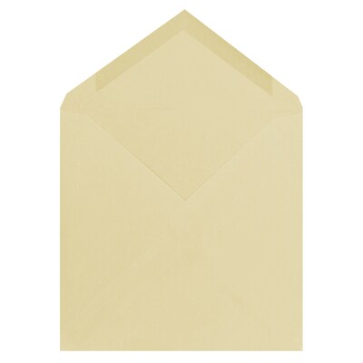 JAM Paper 7.5 x 7.5 Square Invitation Envelopes with Euro Flap, Ivory, 25/Pack (2792287)