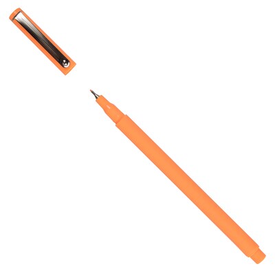 Marvy Uchida Le Pen Felt Pen, Fine Tip, Neon Orange Ink, 2/Pack (76530910A)