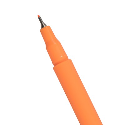 Marvy Uchida Le Pen Felt Pen, Fine Tip, Neon Orange Ink, 2/Pack (76530910A)