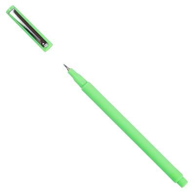 Marvy Uchida Le Pen Felt Pen, Fine Tip, Neon Green Ink, 2/Pack (76530909A)