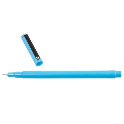 Marvy Uchida Felt Tip Pen, Ultra Fine Point, Light Blue Ink, 2/Pack (7655876A)