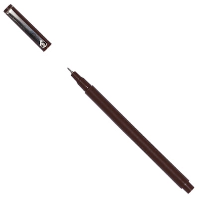 Marvy Uchida Le Pen Felt Pen, Ultra Fine Point, Brown Ink, 2/Pack (7655870A)