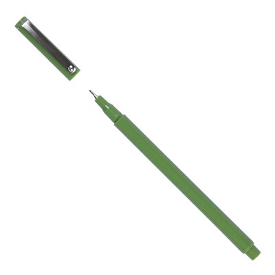 Marvy Uchida Le Pen Felt Pen, Ultra Fine Point, Olive Green Ink, 2/Pack (7655878A)