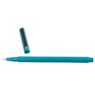 Marvy Uchida Le Pen Felt Pen, Ultra Fine Point, Teal Ink, 2/Pack (7655875A)