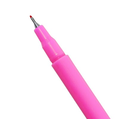 Marvy Uchida Le Pen Felt Pen, Fine Tip, Neon Pink Ink, 2/Pack (76530911A)