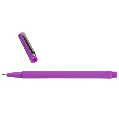 Marvy Uchida Le Pen Felt Pen, Fine Tip, Neon Violet Purple Ink, 2/Pack (76530912A)