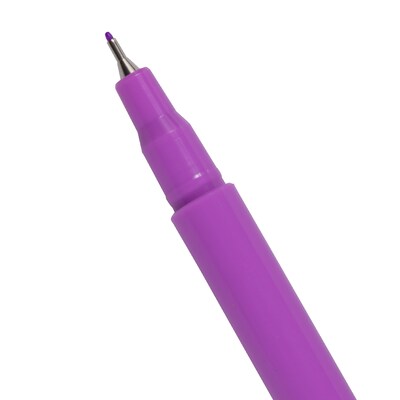 Marvy Uchida Le Pen Felt Pen, Fine Tip, Neon Violet Purple Ink, 2/Pack (76530912A)