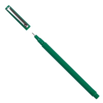 Marvy Uchida Le Pen Felt Pen, Ultra Fine Point, Green Ink, 2/Pack (7655873A)