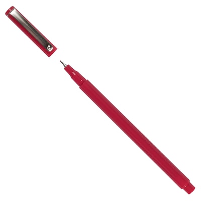 Marvy Uchida Le Pen Felt Pen, Ultra Fine Point, Red Ink, 2/Pack (7655884A)