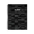2022 TF Publishing 6 x 8 Weekly & Monthly Planner, Wood Blocks, Black (22-9106)