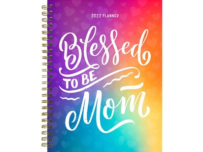 2022 TF Publishing 6 x 8 Weekly & Monthly Planner, Blessed Mom, Multicolor (22-9105)