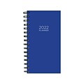 2022 TF Publishing 3.5 x 6.5 Weekly & Monthly Planner, Blue (22-7599)