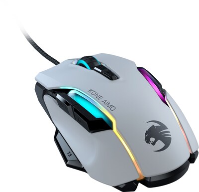 ROCCAT Kone AIMO Optical RGB Lighting Gaming Mouse, White (ROC-11-820-WE)