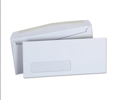 Universal® #10, Window Business Envelope, 4 1/8 x 9 1/2, White, 500/Box