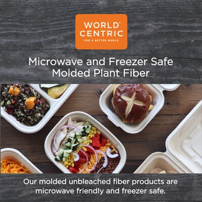 World Centric Fiber Trays, 9.1 x 7.1 x 0.7, Natural, 500/Carton