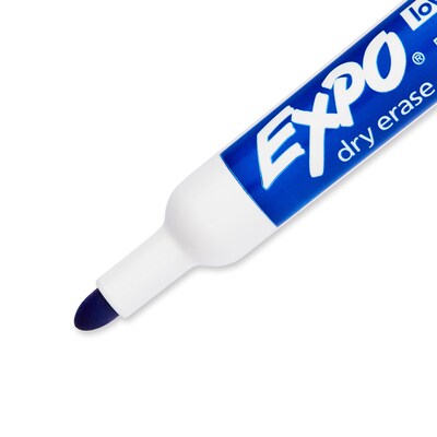 Expo Dry Erase Markers, Bullet Tip, Blue, 12/Pack (82003)