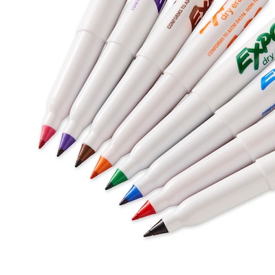 Expo Dry Erase Markers, Fine Tip, Black - 4 pack