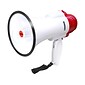 Croove Portable Megaphone with Siren, White/Red/Black (TNN200006)